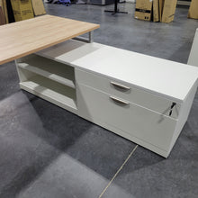 Load image into Gallery viewer, Elements 6 x 6 L-Shape with Low Credenza in Aspen and White