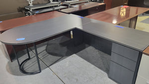 Grey L-Shape Desk