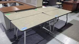 Beige Mobile Training Table
