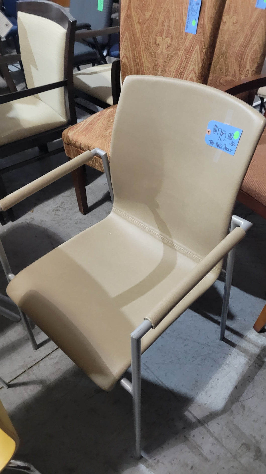 Source Tan Stackable Chair