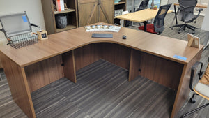 L-Shape Walnut Desk