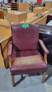 Burgandy Leather Executive Chair