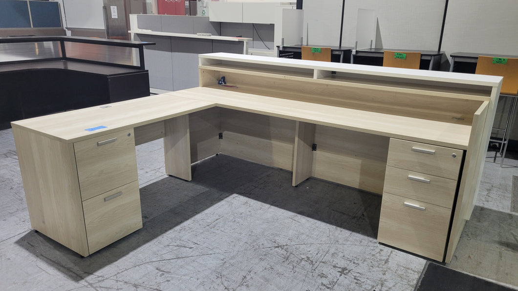 Oak Reception Desk