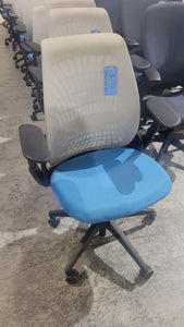 Allsteel Blue Fabric Task Chair