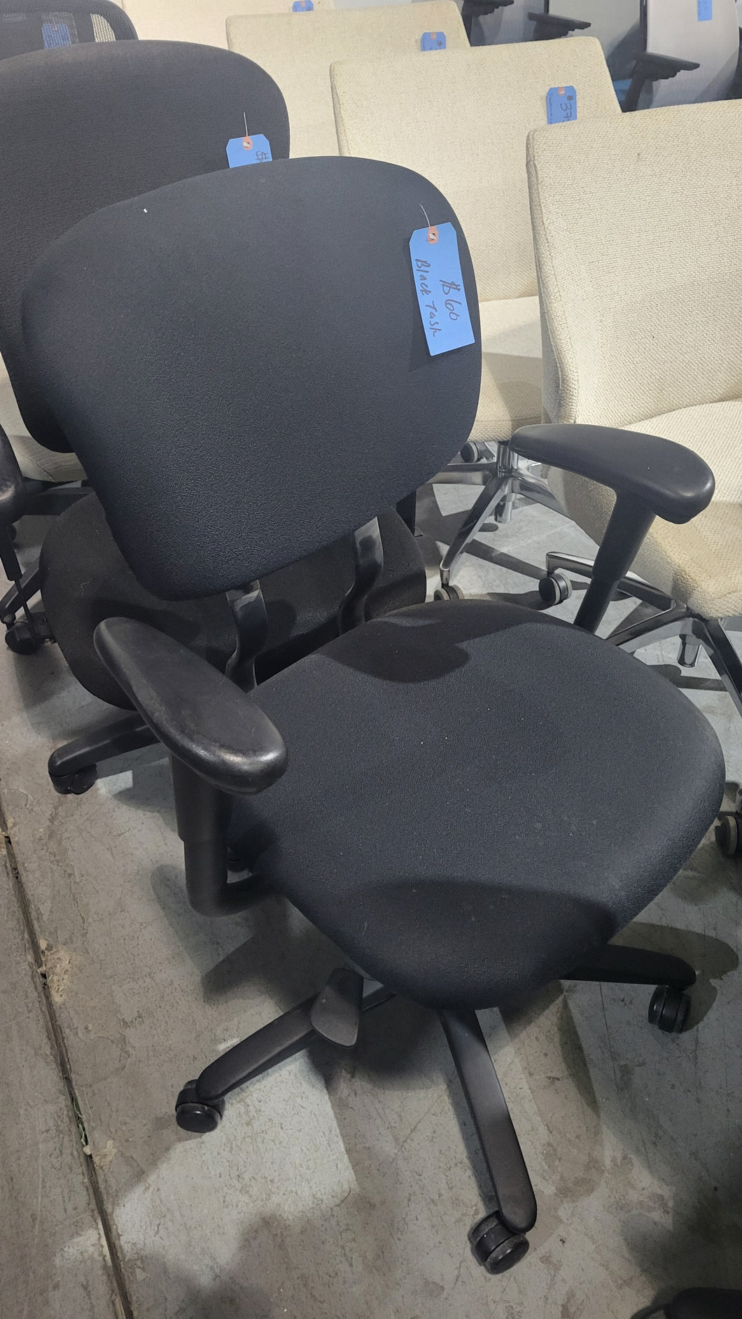 Black Fabric Task Chair