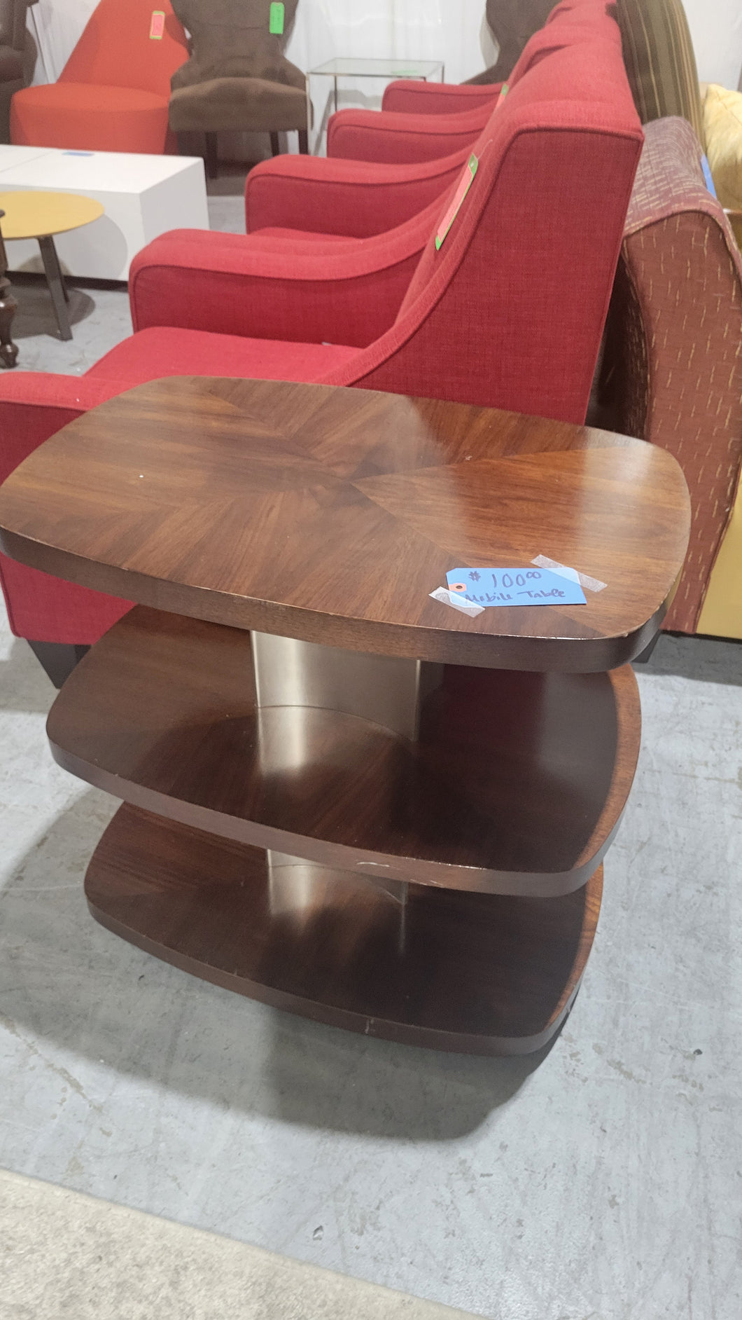 Cherry Wood Mobile Table