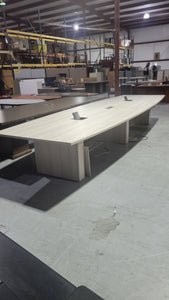 14" White Oak Conference Table