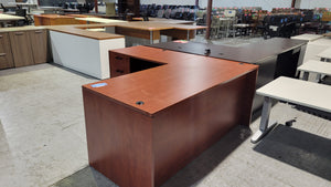 Cherry L-Shape Desk