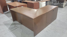 Load image into Gallery viewer, Walnut L-Shape Desk
