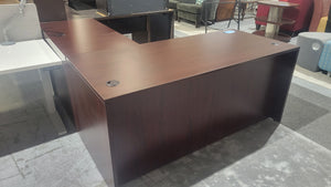 L-Shape Mahogany Desk