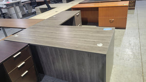 Newport Gray L-Shape Desk