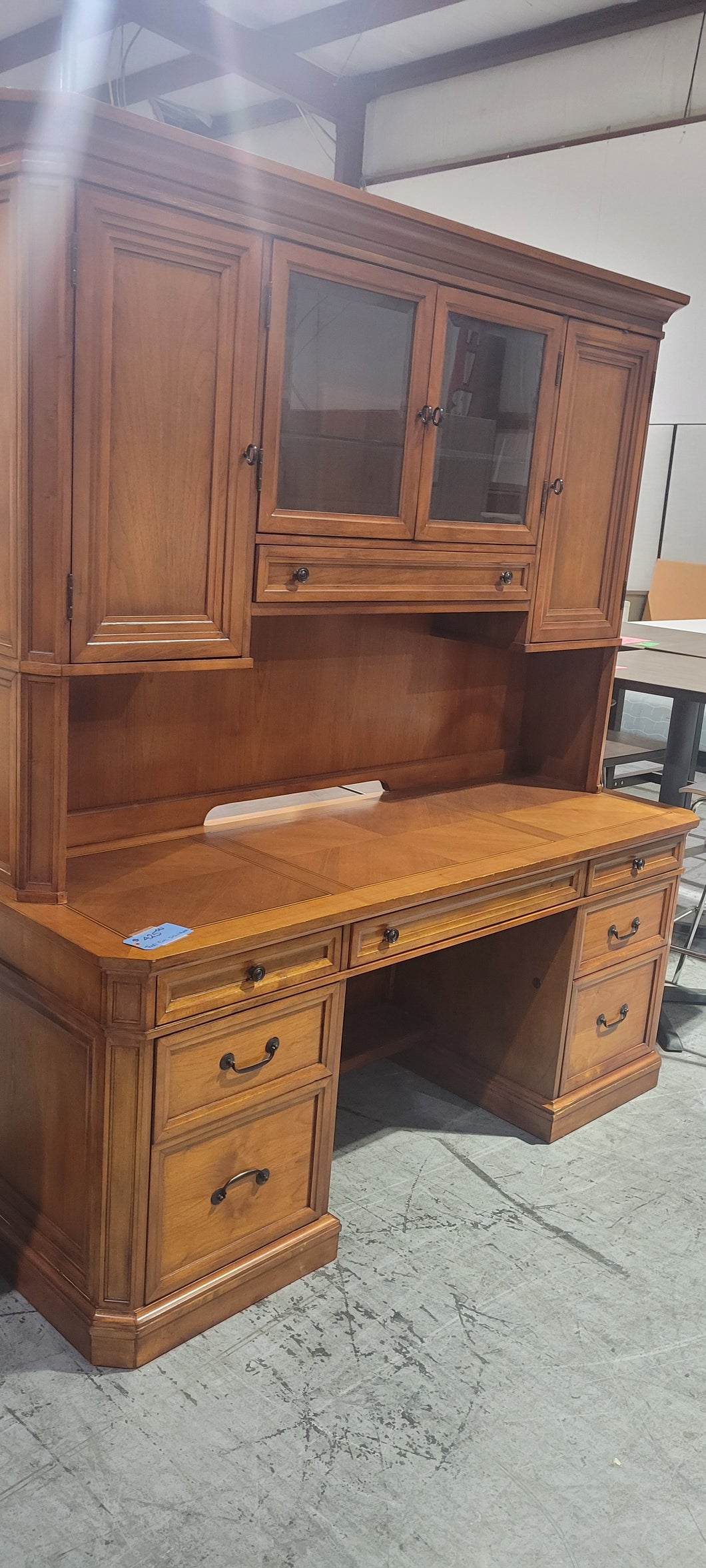 Traditional Executive Desk with Hutch