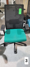 Load image into Gallery viewer, Green Task Chair
