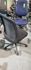 Armless Black Task Chair