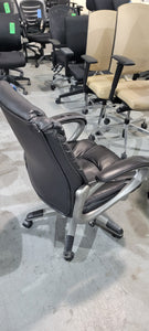Black Executive Leather Task Chair