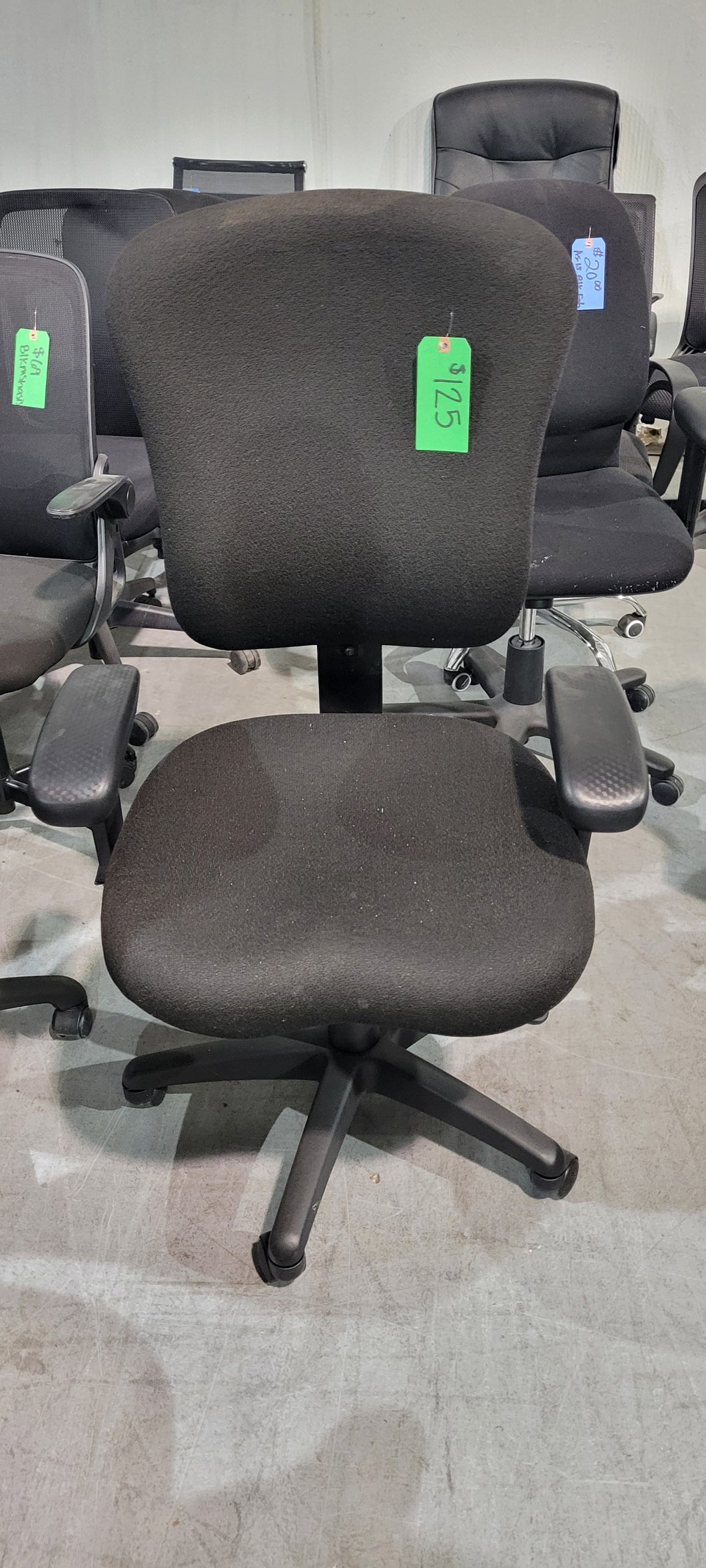 Full Fabric Black Task Chair