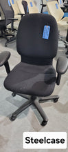 Load image into Gallery viewer, Steelcase Black Fabric Task Chair As-Is
