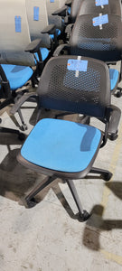 Blue Allsteel Fixed Arm Task Chair