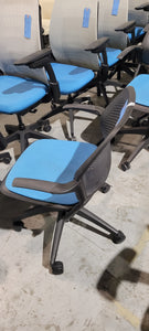 Blue Allsteel Fixed Arm Task Chair