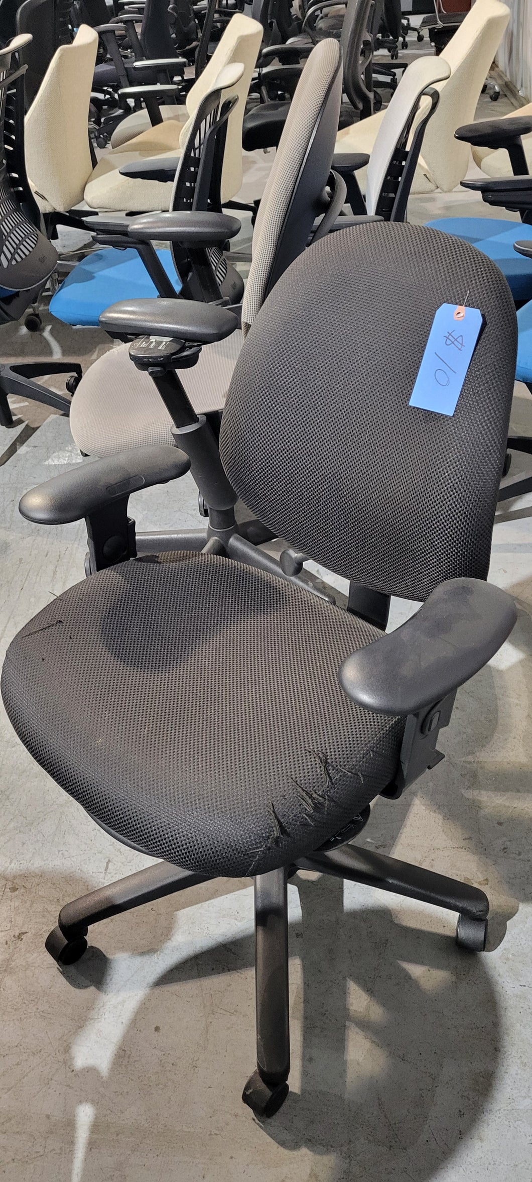 Ergocentric Black Fabric Task Chair