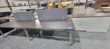 Load image into Gallery viewer, 12&#39; x 3&#39; Newport Gray Benching Table with Divider Panels
