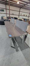 Load image into Gallery viewer, 12&#39; x 3&#39; Newport Gray Benching Table with Divider Panels
