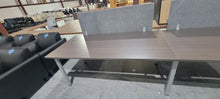 Load image into Gallery viewer, 12&#39; x 3&#39; Newport Gray Benching Table with Divider Panels
