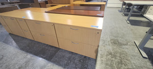 Maple/Blonde Double Lateral Filing Credenza