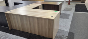 6 x 6 L-Shape American Elm Desk