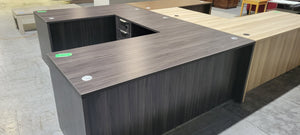 6' x 6' Coastal Gray L-Shape Desk