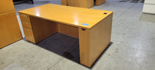 Load image into Gallery viewer, 6&#39; Blonde Double Pedestal Straight Desk
