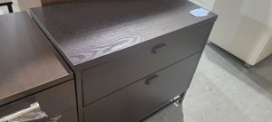 Black 2-Drawer Lateral File Cabinet