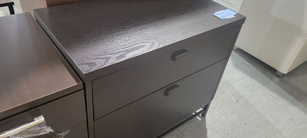 Black 2-Drawer Lateral File Cabinet