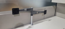 Load image into Gallery viewer, Knoll 6 x 6 Cubicle Station with Lateral Files and Dual Monitor Arms
