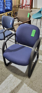 Blue Sled Base Guest Chair