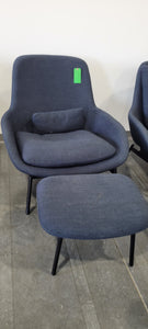 Navy Blue Lounge Chair