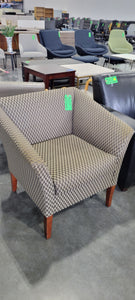 Fabric Checkered Guest Chair