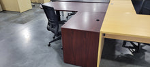 Load image into Gallery viewer, Mahogany L-Shape Desk
