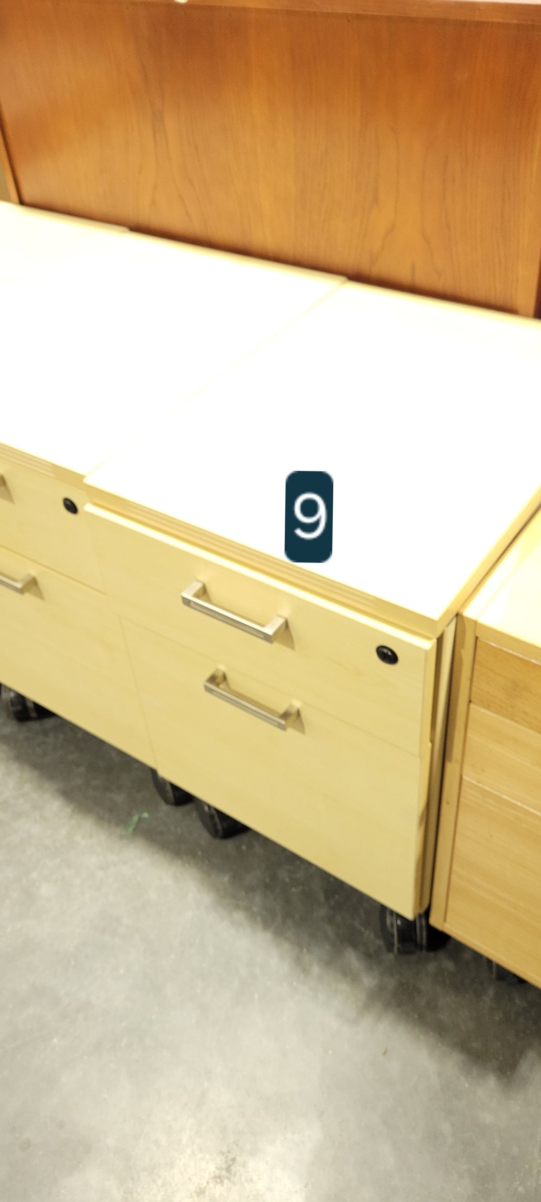 Maple Mobile File Cabinet