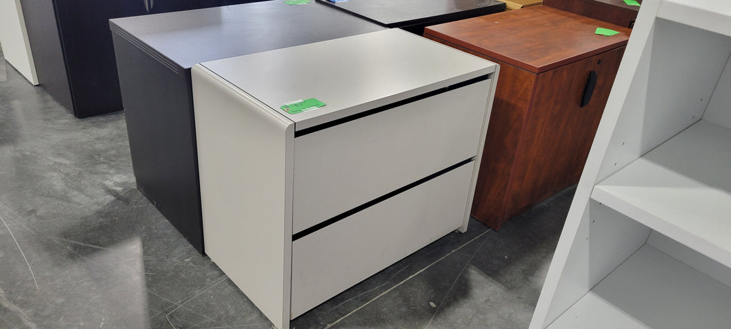 Gray 2-Drawer Lateral File Cabinet