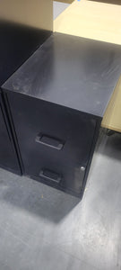 Black 2-Drawer Vertical File Cabinet
