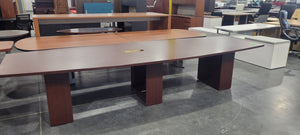 12' As-Is Mahogany Conference Table
