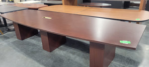 12' As-Is Mahogany Conference Table