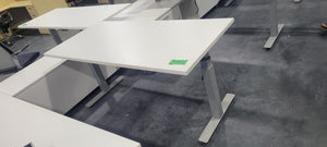 White Sit-Stand Desk