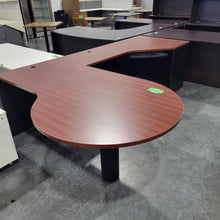 Load image into Gallery viewer, Mahogany L-Shape Desk
