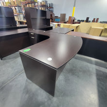 Load image into Gallery viewer, Espresso L-Shape Desk
