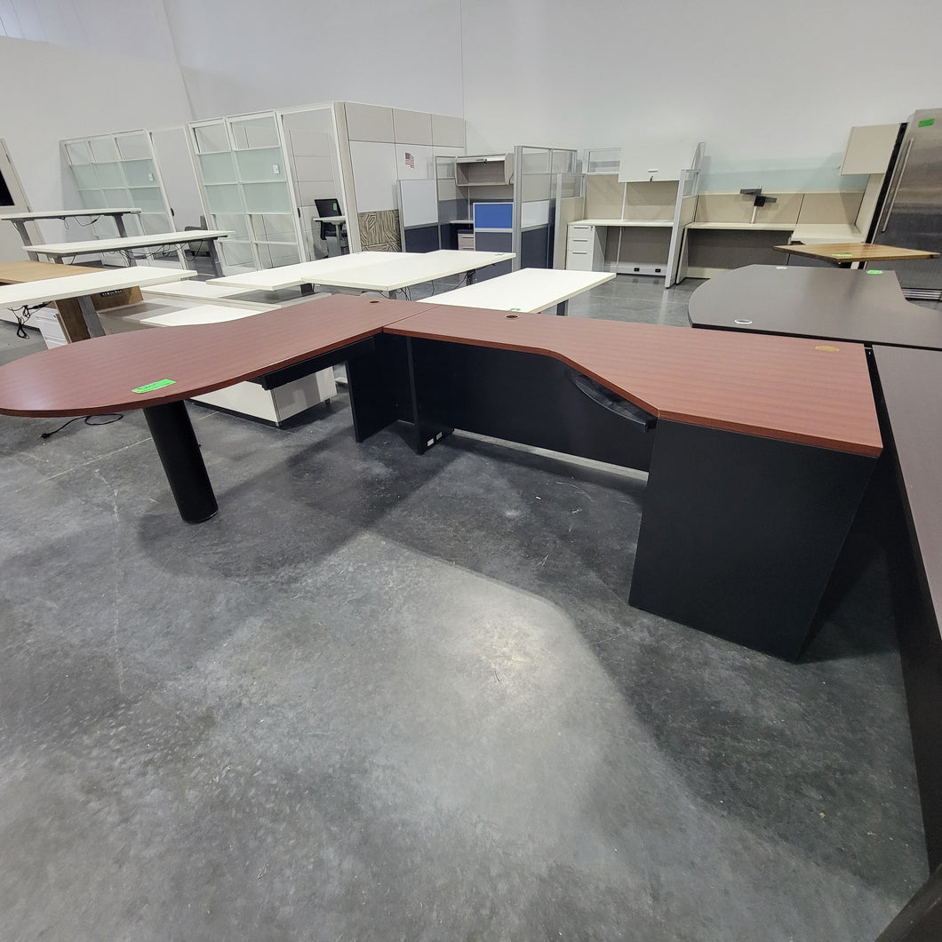 Mahogany L-Shape Desk