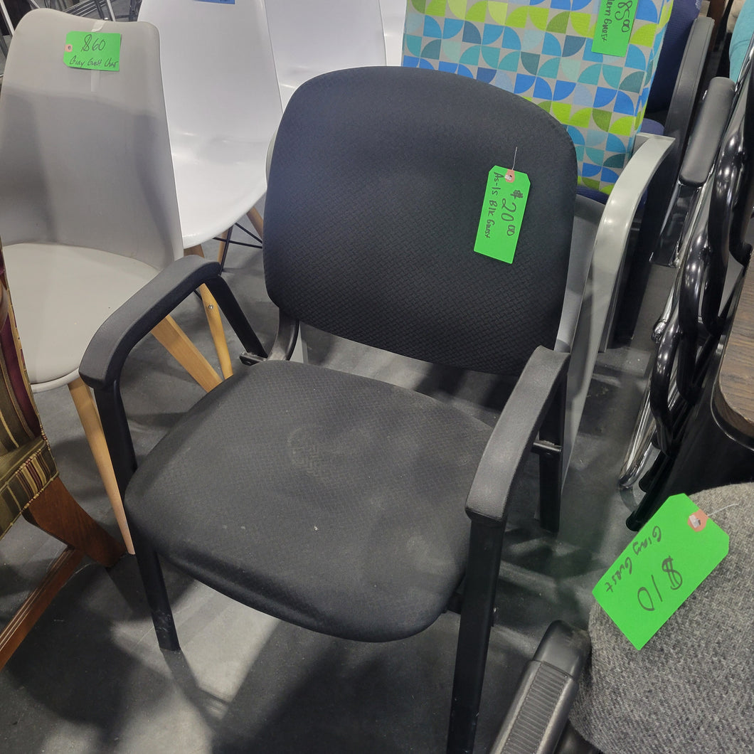 As-Is Black Guest Chair