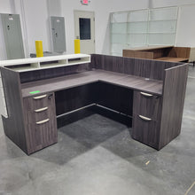 Load image into Gallery viewer, NEW 71 x78 Reception Desk in Coastal Gray
