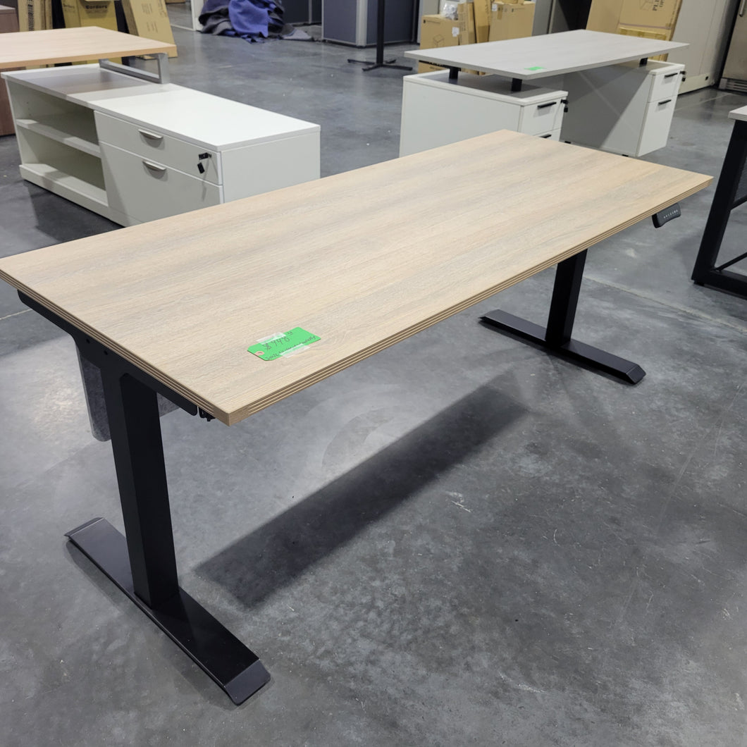 NEW 30 x 72 Sit-Stand Desk in Aged Oak